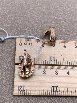 *Серьги цв Лимонное, Красное, Белое арт. 02-4301-00-000-1140-48-570 (вес 5,95 г) - фото 340792