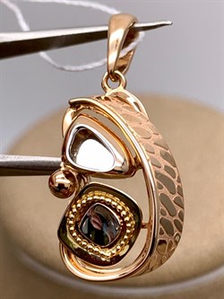 *Подвеска цв Лимонное, Красное, Белое арт. 03-2944-00-000-1140-48-908 (вес 2,57 г) - фото 340800