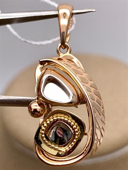 *Подвеска цв Лимонное, Красное, Белое арт. 03-2944-00-000-1140-48-908 (вес 2,57 г) - фото 340801