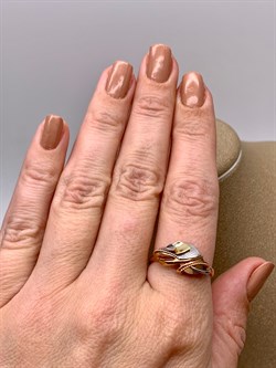 *Кольцо р.19,5 цв Красное, Белое, Лимонное арт. 01-5107-00-000-1140-48-157 (вес 2,47 г) - фото 340810