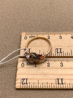 *Кольцо р.19,5 цв Красное, Белое, Лимонное арт. 01-5107-00-000-1140-48-157 (вес 2,47 г) - фото 340812