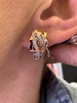 *Серьги цв Лимонное, Красное, Белое арт. 02-4072-00-000-1140-48-638 (вес 4,35 г) - фото 340854 *Серьги цв Лимонное, Красное, Белое арт. 02-4072-00-000-1140-48-638 (вес 4,35 г) - фото 340854