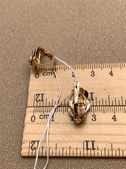 *Серьги цв Лимонное, Красное, Белое арт. 02-4072-00-000-1140-48-638 (вес 4,35 г) - фото 340857 *Серьги цв Лимонное, Красное, Белое арт. 02-4072-00-000-1140-48-638 (вес 4,35 г) - фото 340857