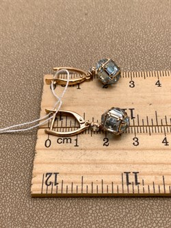 *Серьги Топаз цв Красное арт. 02-4547-00-201-1110-57-469 (вес 4,88 г) - фото 341035 *Серьги Топаз цв Красное арт. 02-4547-00-201-1110-57-469 (вес 4,88 г) - фото 341035