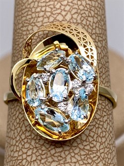 *Кольцо р.18,5 Топаз цв Лимонное арт. 01-4964-00-207-1130-46-916 (вес 2,98 г) - фото 341119 *Кольцо р.18,5 Топаз цв Лимонное арт. 01-4964-00-207-1130-46-916 (вес 2,98 г) - фото 341119