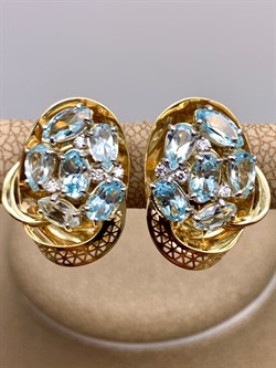 *Серьги Топаз цв Лимонное арт. 02-3838-00-207-1130-46-038 (вес 4,73 г) - фото 341129 *Серьги Топаз цв Лимонное арт. 02-3838-00-207-1130-46-038 (вес 4,73 г) - фото 341129