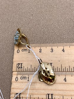 *Серьги Топаз цв Лимонное арт. 02-3838-00-207-1130-46-038 (вес 4,73 г) - фото 341130 *Серьги Топаз цв Лимонное арт. 02-3838-00-207-1130-46-038 (вес 4,73 г) - фото 341130