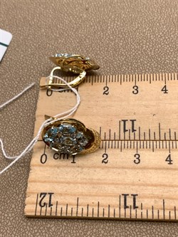 *Серьги Топаз цв Лимонное арт. 02-3838-00-207-1130-46-038 (вес 4,73 г) - фото 341131 *Серьги Топаз цв Лимонное арт. 02-3838-00-207-1130-46-038 (вес 4,73 г) - фото 341131