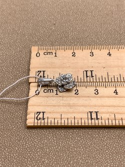 *Подвеска Топаз цв Белое арт. 03-0420-00-201-1120-57-859 (вес 1,75 г) - фото 341162