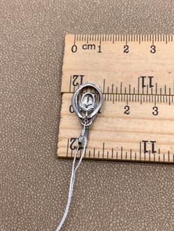 *Подвеска Топаз цв Белое арт. 03-0001-00-201-1120-57-946 (вес 1,6 г) - фото 341180