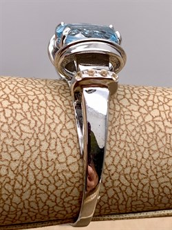 *Кольцо р.18 Топаз цв Белое арт. 01-5315-00-201-1120-57-318 (вес 3,62 г) - фото 341229