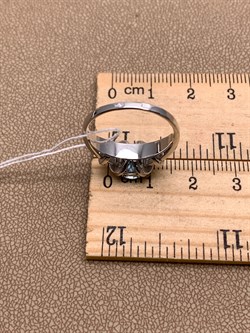 *Кольцо р.18 Топаз цв Белое арт. 01-5315-00-201-1120-57-318 (вес 3,62 г) - фото 341232