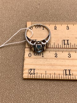 *Кольцо р.18 Топаз цв Белое арт. 01-5315-00-201-1120-57-318 (вес 3,62 г) - фото 341233