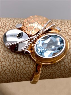 *Кольцо р.18 Топаз цв Красное, Белое арт. 01-5068-00-201-1111-57-190 (вес 2,8 г) - фото 341238 *Кольцо р.18 Топаз цв Красное, Белое арт. 01-5068-00-201-1111-57-190 (вес 2,8 г) - фото 341238