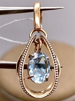 *Подвеска Топаз цв Красное и Белое арт. 03-3128-00-201-1111-57-953 (вес 1,48 г) - фото 341271 *Подвеска Топаз цв Красное и Белое арт. 03-3128-00-201-1111-57-953 (вес 1,48 г) - фото 341271