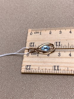 *Подвеска Топаз цв Красное и Белое арт. 03-3128-00-201-1111-57-953 (вес 1,48 г) - фото 341274 *Подвеска Топаз цв Красное и Белое арт. 03-3128-00-201-1111-57-953 (вес 1,48 г) - фото 341274