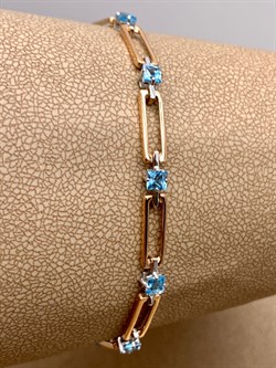 *Браслет р.17-21 Топаз цв Красное и Белое арт. 05-0637-00-201-1111-57-117 (вес 4,75 г) - фото 341278 *Браслет р.17-21 Топаз цв Красное и Белое арт. 05-0637-00-201-1111-57-117 (вес 4,75 г) - фото 341278