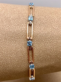 *Браслет р.17-21 Топаз цв Красное и Белое арт. 05-0637-00-201-1111-57-117 (вес 4,75 г) - фото 341279 *Браслет р.17-21 Топаз цв Красное и Белое арт. 05-0637-00-201-1111-57-117 (вес 4,75 г) - фото 341279