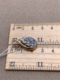 *Подвеска Топаз, Фианит цв Красное арт. 03-2497-00-207-1110-46-410 (вес 2,44 г) - фото 341322 *Подвеска Топаз, Фианит цв Красное арт. 03-2497-00-207-1110-46-410 (вес 2,44 г) - фото 341322