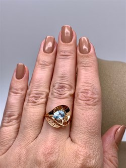 *Кольцо р.17,5 Топаз цв Красное арт. 01-4963-00-201-1110-46-790 (вес 2,15 г) - фото 341378 *Кольцо р.17,5 Топаз цв Красное арт. 01-4963-00-201-1110-46-790 (вес 2,15 г) - фото 341378