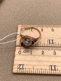 *Кольцо р.17,5 Топаз цв Красное арт. 01-4963-00-201-1110-46-790 (вес 2,15 г) - фото 341380 *Кольцо р.17,5 Топаз цв Красное арт. 01-4963-00-201-1110-46-790 (вес 2,15 г) - фото 341380