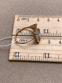 *Кольцо р.17,5 Топаз цв Красное арт. 01-4963-00-201-1110-46-790 (вес 2,15 г) - фото 341381 *Кольцо р.17,5 Топаз цв Красное арт. 01-4963-00-201-1110-46-790 (вес 2,15 г) - фото 341381