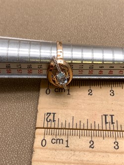 *Кольцо р.17 Топаз цв Красное арт. 01-5141-01-201-1110-57-600 (вес 2,48 г) - фото 341388