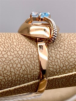 *Кольцо р.17 Топаз цв Красное арт. 01-5141-01-201-1110-57-600 (вес 2,48 г) - фото 341392