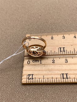 *Кольцо р.17 Топаз цв Красное арт. 01-5141-01-201-1110-57-600 (вес 2,48 г) - фото 341395