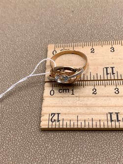 *Кольцо р.17 Топаз цв Красное арт. 01-5141-01-201-1110-57-600 (вес 2,48 г) - фото 341396