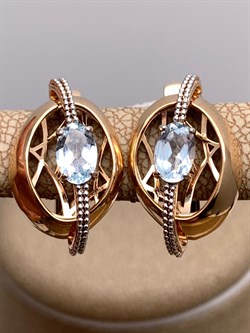 *Серьги Топаз цв Красное арт. 02-4146-01-201-1110-57-735 (вес 3,63 г) - фото 341401 *Серьги Топаз цв Красное арт. 02-4146-01-201-1110-57-735 (вес 3,63 г) - фото 341401