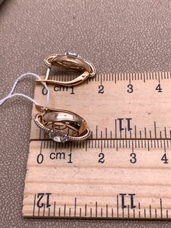 *Серьги Топаз цв Красное арт. 02-4146-01-201-1110-57-735 (вес 3,63 г) - фото 341404 *Серьги Топаз цв Красное арт. 02-4146-01-201-1110-57-735 (вес 3,63 г) - фото 341404