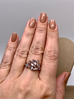 *Кольцо р.17,5 Топаз, Фианит цв Красное арт. 01-0001-00-207-1110-57-840 (вес 3,07 г) - фото 341460 *Кольцо р.17,5 Топаз, Фианит цв Красное арт. 01-0001-00-207-1110-57-840 (вес 3,07 г) - фото 341460