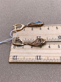 *Серьги Топаз цв Красное арт. 02-4148-01-201-1110-57-381 (вес 4,72 г) - фото 341540 *Серьги Топаз цв Красное арт. 02-4148-01-201-1110-57-381 (вес 4,72 г) - фото 341540