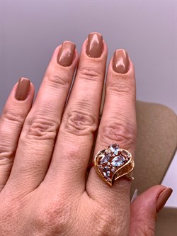 *Кольцо р.20 Топаз, Фианит цв Красное арт. 01-4899-00-207-1110-46-052 (вес 3,38 г) - фото 341562 *Кольцо р.20 Топаз, Фианит цв Красное арт. 01-4899-00-207-1110-46-052 (вес 3,38 г) - фото 341562