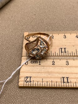 *Кольцо р.20 Топаз, Фианит цв Красное арт. 01-4899-00-207-1110-46-052 (вес 3,38 г) - фото 341564 *Кольцо р.20 Топаз, Фианит цв Красное арт. 01-4899-00-207-1110-46-052 (вес 3,38 г) - фото 341564