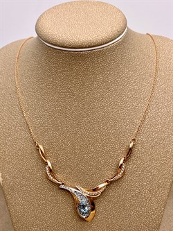 *Колье р.45-50 Топаз цв Красное арт. 07-0203-00-201-1110-46-675 (вес 5,81 г) - фото 341608 *Колье р.45-50 Топаз цв Красное арт. 07-0203-00-201-1110-46-675 (вес 5,81 г) - фото 341608