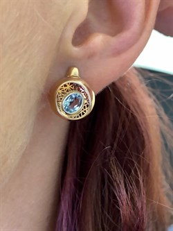 *Серьги Топаз цв Красное арт. 02-4055-00-201-1110-57-427 (вес 4,24 г) - фото 341613 *Серьги Топаз цв Красное арт. 02-4055-00-201-1110-57-427 (вес 4,24 г) - фото 341613