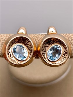 *Серьги Топаз цв Красное арт. 02-4055-00-201-1110-57-427 (вес 4,24 г) - фото 341615 *Серьги Топаз цв Красное арт. 02-4055-00-201-1110-57-427 (вес 4,24 г) - фото 341615