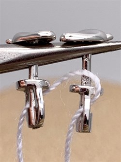 *Пусеты Белый Фианит цв Белое арт. 02-3694-00-401-1120-03-503 (вес 1,15 г) - фото 341662 *Пусеты Белый Фианит цв Белое арт. 02-3694-00-401-1120-03-503 (вес 1,15 г) - фото 341662