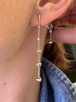 *Серьги Белый Фианит цв Белое арт. 02-4288-00-501-1120-38-326 (вес 3,91 г) - фото 341668 *Серьги Белый Фианит цв Белое арт. 02-4288-00-501-1120-38-326 (вес 3,91 г) - фото 341668