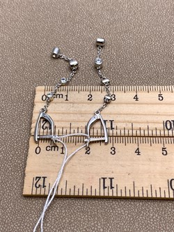 *Серьги Белый Фианит цв Белое арт. 02-4288-00-501-1120-38-326 (вес 3,91 г) - фото 341673 *Серьги Белый Фианит цв Белое арт. 02-4288-00-501-1120-38-326 (вес 3,91 г) - фото 341673