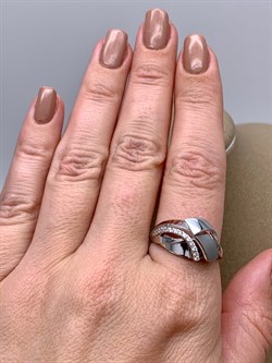 *Кольцо р.20 Белый Фианит цв Белое арт. 01-5236-00-401-1120-64-999 (вес 3,71 г) - фото 341730