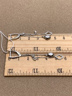 *Серьги Белый Фианит цв Белое арт. 02-4311-00-501-1120-38-411 (вес 3,32 г) - фото 341769 *Серьги Белый Фианит цв Белое арт. 02-4311-00-501-1120-38-411 (вес 3,32 г) - фото 341769