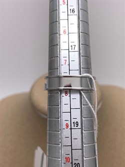 *Кольцо р.18 Белый Фианит цв Белое арт. 01-5140-00-501-1120-38-287,идет на 17-17,5 размер (вес 3,55 г) - фото 341801