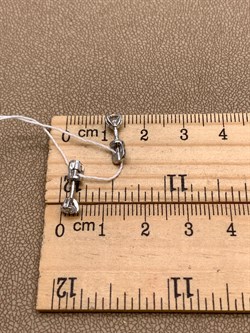 *Пусеты Белый Фианит цв Белое арт. 02-0356-00-501-1120-38-469 (вес 1,18 г) - фото 341865