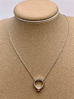 *Колье 45-50 см. Белый Фианит цв Белое арт. 07-0195-00-501-1120-38-747 (вес 3,05 г) - фото 341877 *Колье 45-50 см. Белый Фианит цв Белое арт. 07-0195-00-501-1120-38-747 (вес 3,05 г) - фото 341877