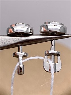 *Пусеты Белый Фианит цв Белое арт. 02-4303-00-501-1120-38-042 (вес 1,86 г) - фото 341982 *Пусеты Белый Фианит цв Белое арт. 02-4303-00-501-1120-38-042 (вес 1,86 г) - фото 341982