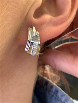 *Серьги Белый Фианит цв Белое арт. 02-4044-00-401-1120-48-412 (вес 3,52 г) - фото 342011 *Серьги Белый Фианит цв Белое арт. 02-4044-00-401-1120-48-412 (вес 3,52 г) - фото 342011