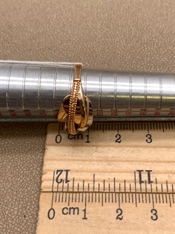 *Кольцо р.17,5 цв Красное, Белое арт. 01-5139-00-000-1111-48-739 (вес 3,63 г) - фото 342113